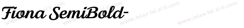 Fiona SemiBold字体转换